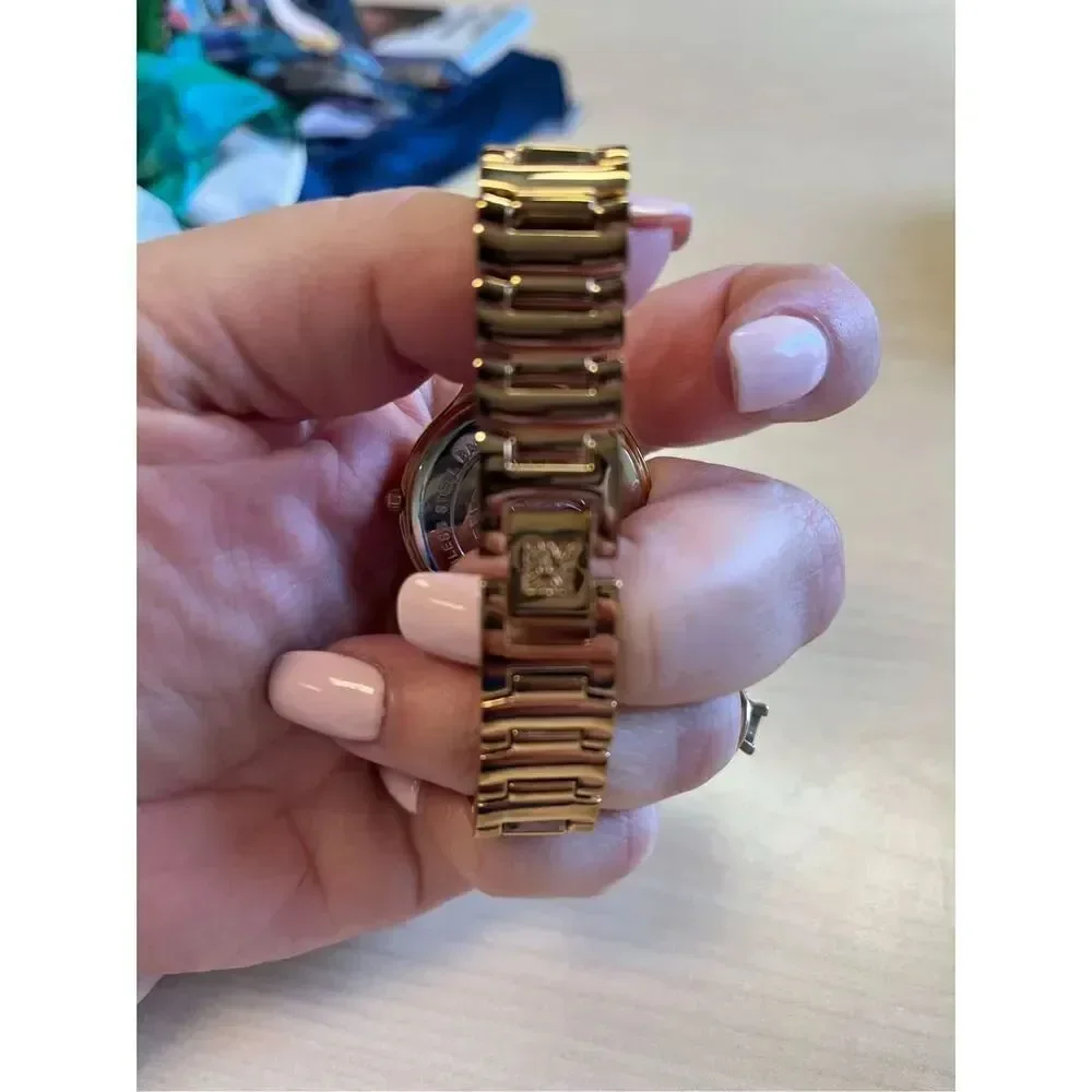 Anne Klein Round Face Classic Gold Watch
